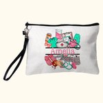 Personliga medicinska element Linnesminkväska med namn och armband Uppskattning Gradering Gåva till sjuksköterska Medicinsk personal Student