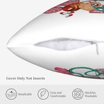 Personalized Medical-Themed Design Multicolour Throw Pillow Cover with Name Appreciation Nurse Week Gift for Nurse Doctor Medical Staff