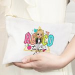 Personalized Colourful The Teacher Tour Stationery Makeup Bag with Name Gratitude Back to School Gift for Teacher