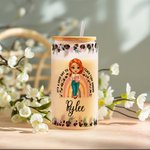 Personalized Teach Them Love Them Watch Them Grow 20oz Drinking Glasses with Bamboo Lid and Straw Birthday Back to School Gift for Teacher