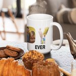 Personalized Best Ever Ceramic Mug with Photo Birthday Gift for Father Grandpa