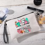 Personliga medicinska element Linnesminkväska med namn och armband Uppskattning Gradering Gåva till sjuksköterska Medicinsk personal Student