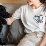 Gepersonaliseerd De weg naar mijn hart is geplaveid met pootafdrukken 100% katoen Unisex T-shirt met naam Verjaardagscadeau voor dierenliefhebbers
