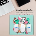 Personalized Medical Elements Non-slip Mouse Pad with Name Appreciation Graduation Gift for Medical Staff Student