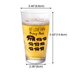 Taza de cerveza personalizada We Love Papa Beary Much Beer Mug Glasses with 1-9 Baby Bears and Names Birthday Father's Day Gift for Dad Grandpa