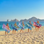 Personalisiertes Überdimensionales Buntes Batik-Strandtuch mit Namen Schnell Trocknend Saugfähig Geburtstag Sommer Urlaub Party Geschenk für sie