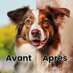 Serviette de Plage Personnalisée avec Image Aquarelle Animal et Prénom Serviette Super Absorbante Cadeau Vacances pour Amoureux d'Animal de Compagnie