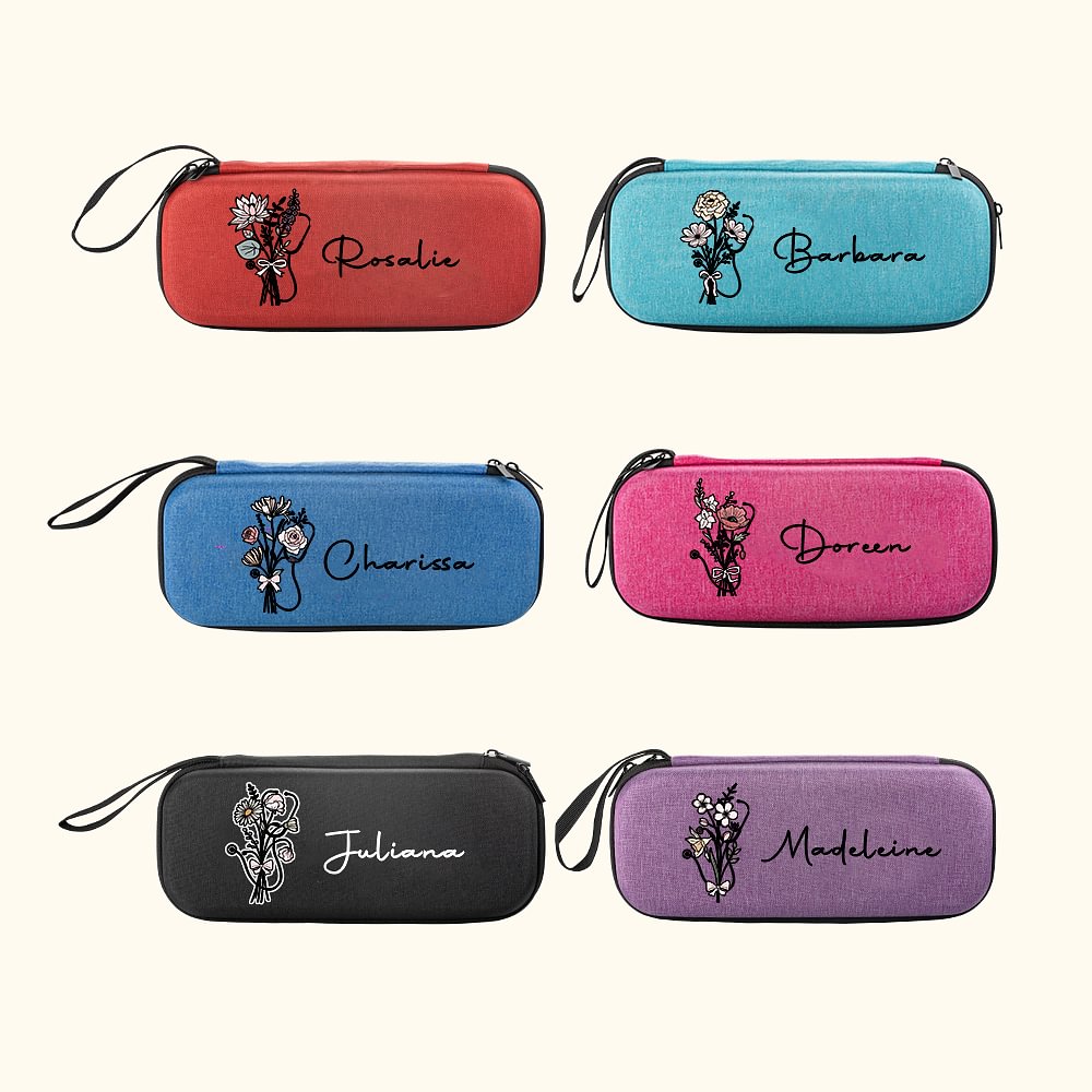 Custodia per stetoscopio personalizzata con bouquet di fiori con tasche a rete e nome Regalo di laurea per infermieri infermieri medici personale medi