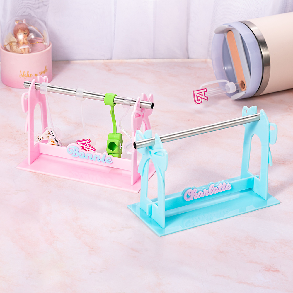 Strohhalm-Abdeckung & Namensschild Für Stanley-Becher 1,2 L – 6-teiliges Silikon-Set, Inkl. Personalisierbarem Aufkleber