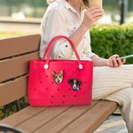 Personalized Pet Portrait Photo Acrylic Charm Accessor for Bogg Memorial Birthday Gift for Pet Lover