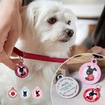 Personalized Multicolour Pet Medical Alert ID Tag with Text and Number Dog Cat Special Needs Birthday Gift for Pet Lovers