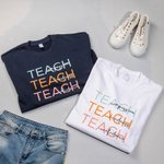 Personalisierte Lehrer Sweatshirt Mitgefühl Freundlichkeit Vertrauen Lehrer Gruppe Sweatshirt zurück zu Schule Geschenk Lehrer Anerkennung Geschenk
