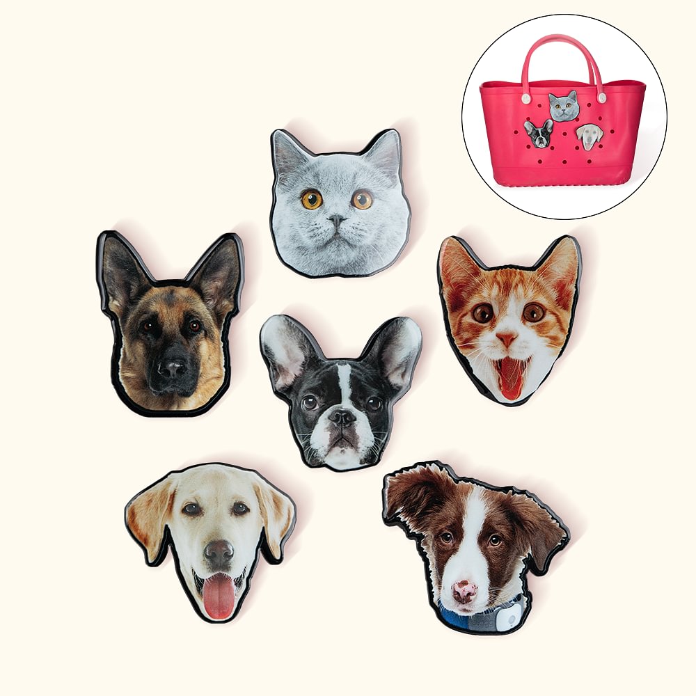 Photo personnalisée d'un animal de compagnie Accessoire en acrylique pour Bogg Cadeau d'anniversaire pour les amoureux des animaux de compagnie