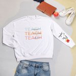 Personalisierte Lehrer Sweatshirt Mitgefühl Freundlichkeit Vertrauen Lehrer Gruppe Sweatshirt zurück zu Schule Geschenk Lehrer Anerkennung Geschenk