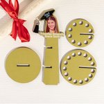 Porte-Billet en Forme de Tour Personnalisé avec Photo Nom Année Cadea Fin d'Études Promotion 2024 pour Diplômé