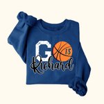 T-shirt Sweatshirt de Basket-ball Personnalisé avec Nom et Numéro Cadeau d'Anniversaire pour les Amateurs de Basket-ball