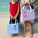 Personalized Doll Inspired 3D Acrylic Tote Bag Tag with Name or Letter Birthday Beach Party Gift for Her