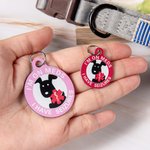 Personalized Multicolour Pet Medical Alert ID Tag with Text and Number Dog Cat Special Needs Birthday Gift for Pet Lovers