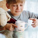 Personalized Islamic Arabic Alphabet Ceramic Mug with Name Muslim Ramadan Gift for Kids