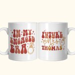 Tazza in ceramica da 15 oz con nome di fidanzamento Regalo per addio al nubilato per la sposa