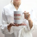 Tazza in ceramica da 15 oz con nome di fidanzamento Regalo per addio al nubilato per la sposa