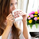 Tazza in ceramica da 15 oz con nome di fidanzamento Regalo per addio al nubilato per la sposa