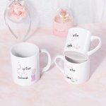 Personalized Islamic Arabic Alphabet Ceramic Mug with Name Muslim Ramadan Gift for Kids