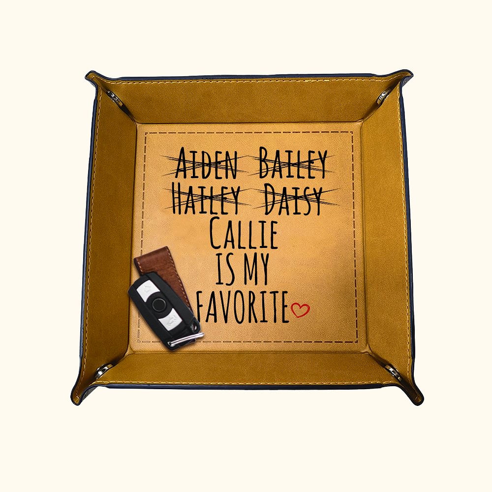 Plateau Transformable Multicolore Personnalisé avec Noms des Enfants Préférés Outil de Stockage à Domicile Cadeau d'Anniversaire pour Famille