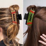 Personalized Baseball Design Glitter Claw Clip with Name Game Day Hair Accessory Birthday Team Gift for Sport Mom Baseball Lovers