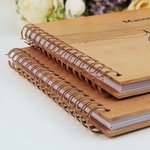 Livre d'Or en Bois Personnalisé avec Nom et Date Gravés Cadeau de Mariage pour le Marié et la Mariée