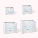 Sacs Cadeaux de Mariage Personnalisés avec Nom et Rôle Lot de 3-10 Accessoires pour Fête de Mariage