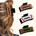 Personalized Baseball Design Glitter Claw Clip with Name Game Day Hair Accessory Birthday Team Gift for Sport Mom Baseball Lovers
