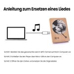 Personalisiertes Hölzernes Plattenspieler-Fotoalbum mit Musikplayer Hochzeitstag Geburtstag Weihnachten Geschenk für Paare