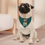 Personalized Multicolour Pet Portrait Photo Soft Pet Bandana with Name and Adjustable Buckle Birthday Pet Wear Gift for Pet Lover