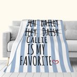 Personalisierte Lieblingskind Muticolor gestreiften Namen Decke lustig Geburtstag Familie Geschenk für Papa Mama Großeltern