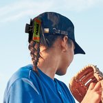 Personalized Baseball Design Glitter Claw Clip with Name Game Day Hair Accessory Birthday Team Gift for Sport Mom Baseball Lovers