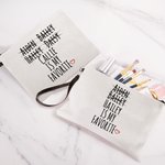Personalisierte Lieblingskind Leinenhandtasche Kosmetiktasche mit Namen lustig Geburtstagsgeschenk für Mama Oma