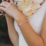 Personalizada Minimalista Nombre Pulsera Elegante Joyería Cumpleaños Aniversario Boda Regalo para Mujeres