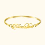 Personalizada Minimalista Nombre Pulsera Elegante Joyería Cumpleaños Aniversario Boda Regalo para Mujeres