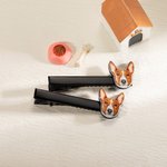 Personalized Cat Dog Pet Portrait Photo Acrylic Hair Clips Barrettes Cute Hair Accessory Birthday Gift for Women Girls