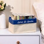 Organisateur de Livres Pliable Personnalisé avec Texte Cadeau Minimaliste d'Anniversaire pour Amoureux de Lecture