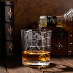 Verre à Whisky Personnalisé avec Nom et Texte pour Pompier Cadeau d'Anniversaire et de Retraite pour Pompier