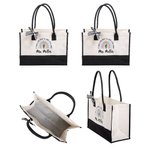 Grand Sac Fourre-Tout Personnalisé avec Personnage et Nom Motif Arc-en-Ciel Cadeau Anniversaire Rentrée de l'École pour Enseignant