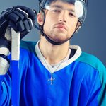 Personalized Engraving Hockey Stick Cross Necklace with Number Birthday Gift for Sports Lovers