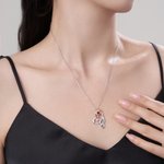 Collar personalizado de rosas con 1-3 nombres grabados Cumpleaños Día de la Madre Regalo para ella