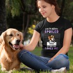 Personalisierte lustige ich bin nicht verwöhnt Hund Katze 100% Baumwolle T-Shirt mit Namen Multicolor verfügbar Geburtstagsgeschenk für Tierliebhaber 