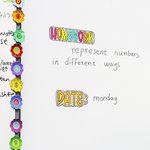 Personalized Dalmatian Dots Colourful Doodle Letter Whiteboard Magnets Magnetic Bookmark Clips with Card Teaching Tool Back to School Gift for Teacher