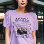 Personalisierte lustige ich bin nicht verwöhnt Hund Katze 100% Baumwolle T-Shirt mit Namen Multicolor verfügbar Geburtstagsgeschenk für Tierliebhaber 