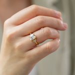 Personalised 925 Sterling Silver Shiny Stackable Baguette Solitaire Birthstone Ring Birthday Jewellery Gift for Women