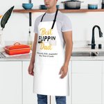 Personalisierte Best Flippin wasserdichte Schürze mit Text Vatertag Geburtstag Geschenk für Papa Opa